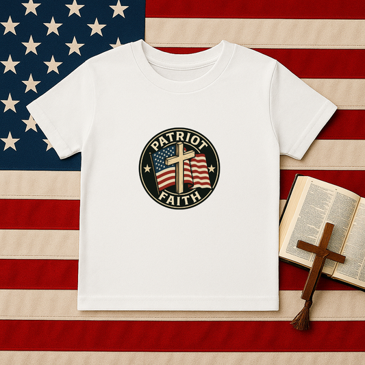 Patriotic Kids Tee - Faith & Freedom Everyday Wear