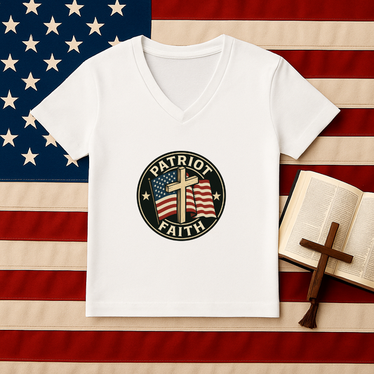 Patriot Faith V-Neck Unisex Tee