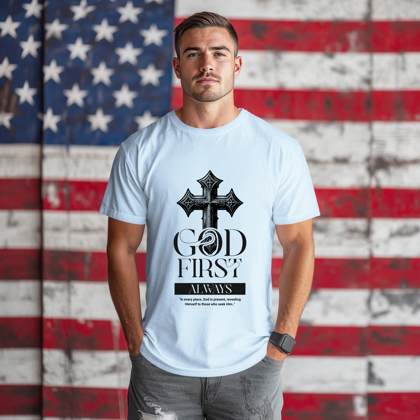 God First Always Unisex Soft style T-shirt