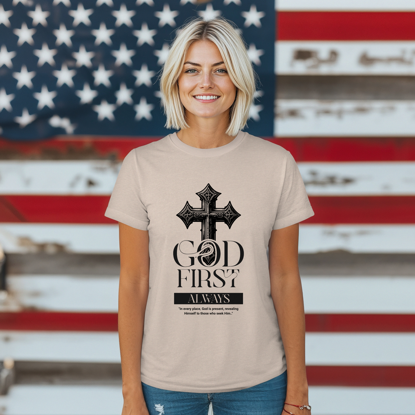 God First Always Unisex Soft style T-shirt