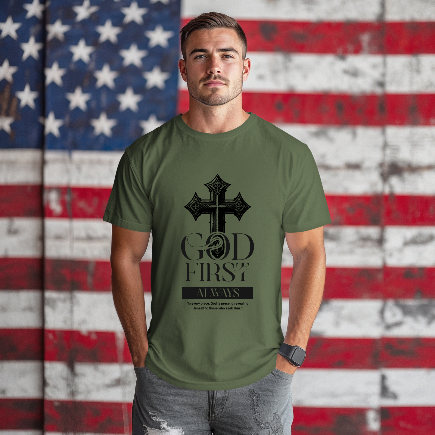 God First Always Unisex Soft style T-shirt
