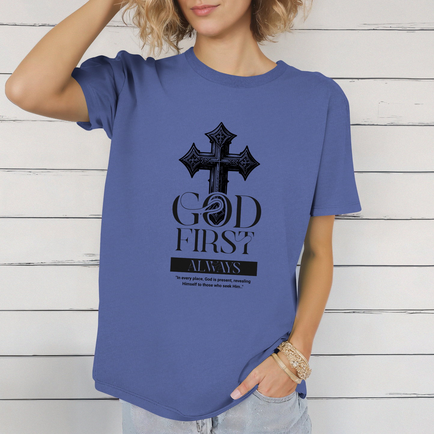 God First Always Unisex Soft style T-shirt