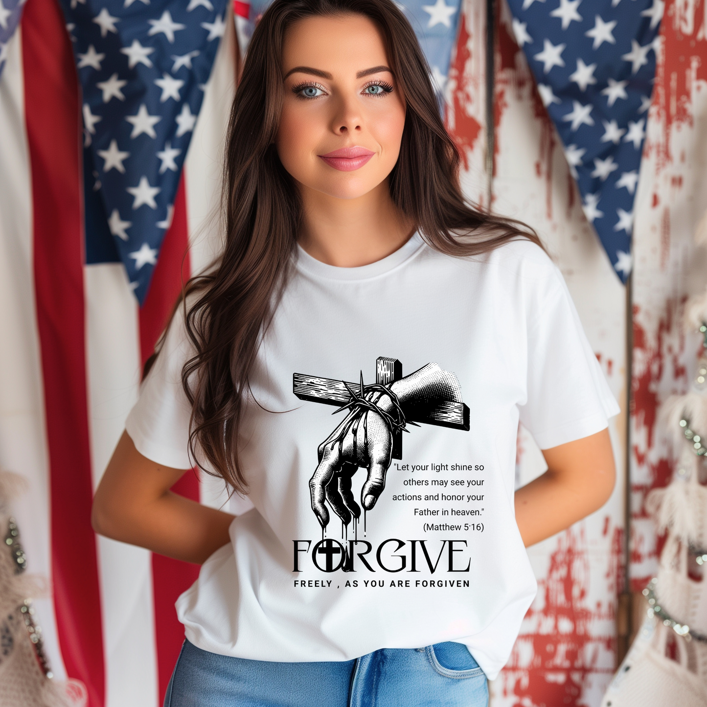 Forgive Matthew 5:16 Inspired Graphic Unisex T-Shirt
