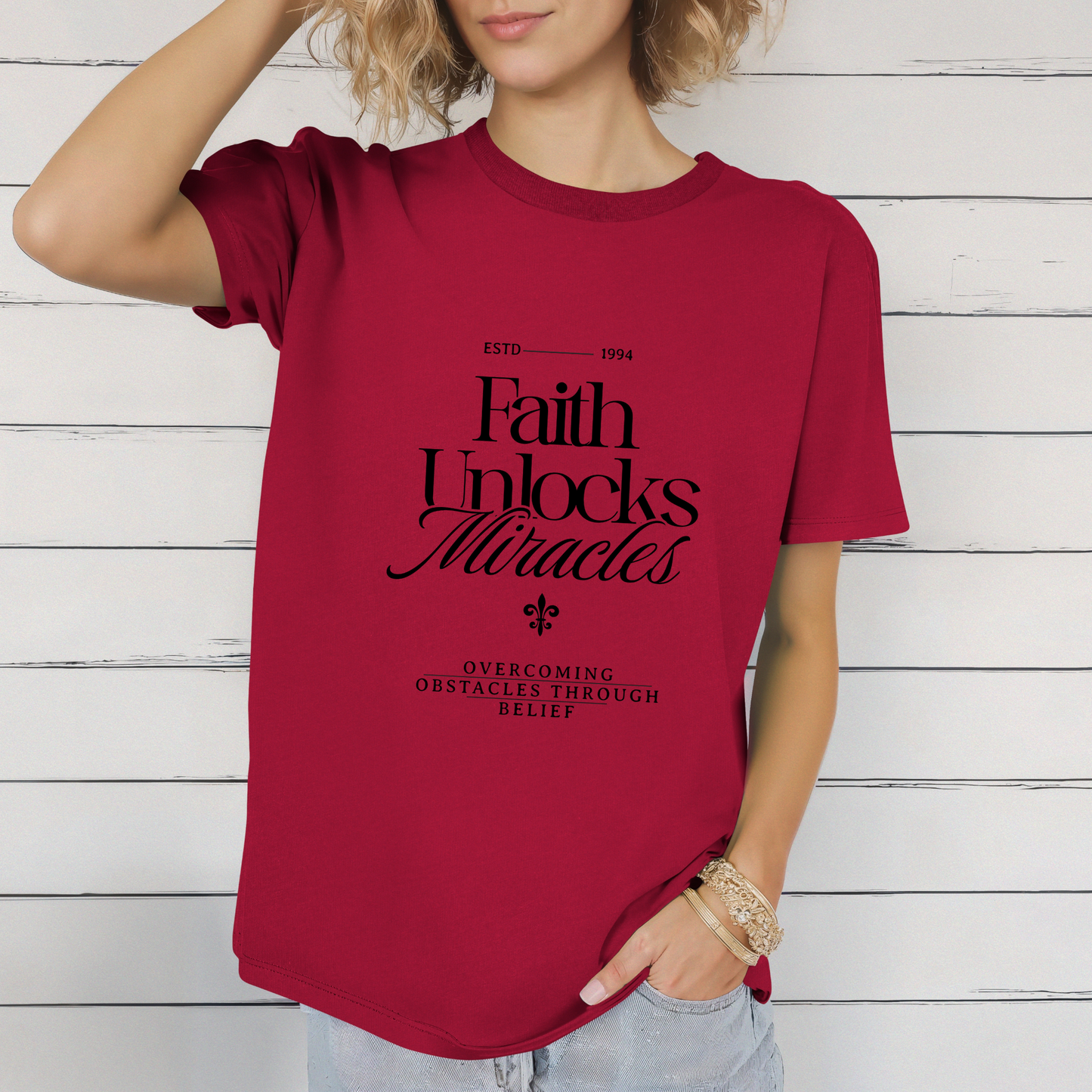 Faith Unlocks Miracles Unisex T-Shirt
