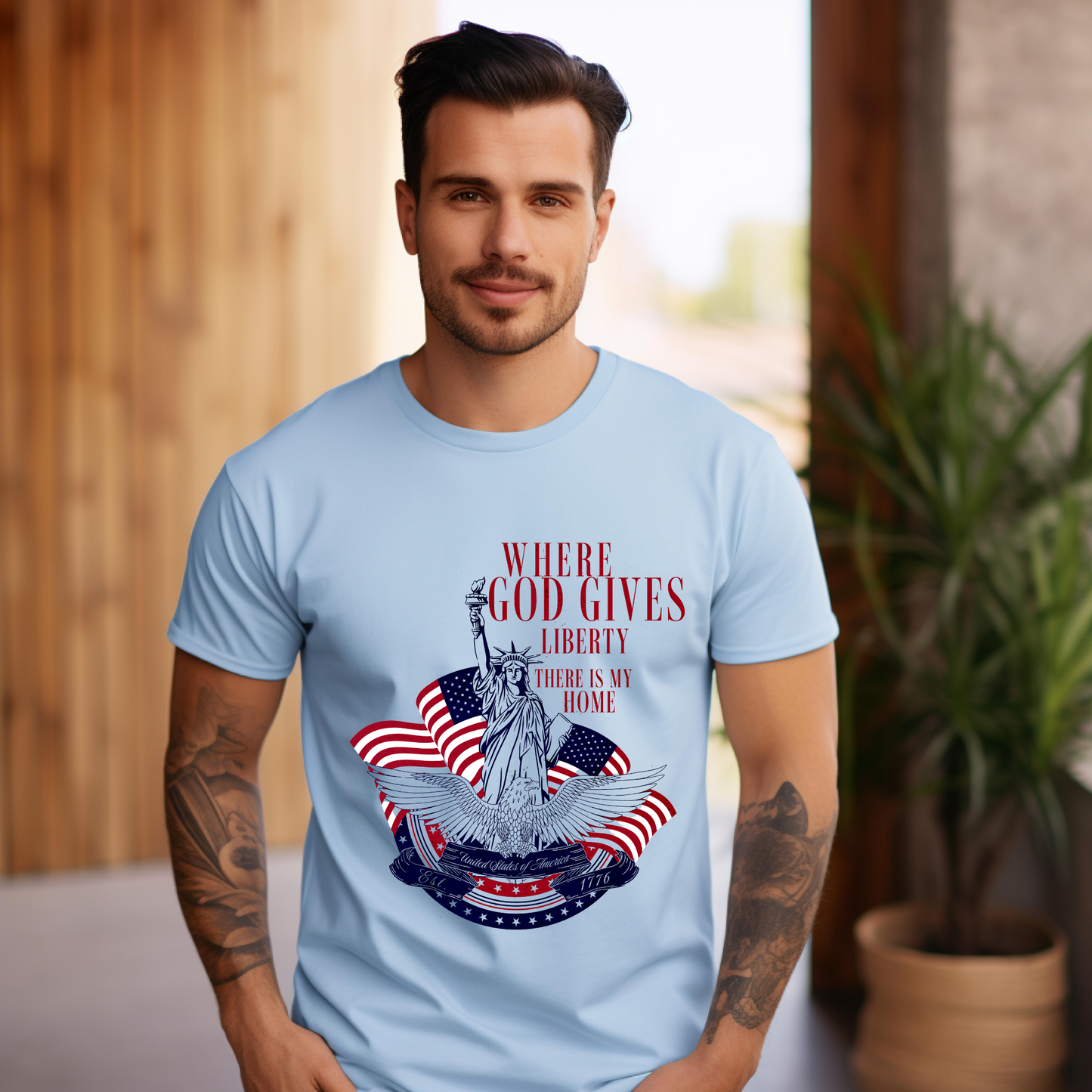 Liberty Graphic Tee - Unisex Soft style T-shirt