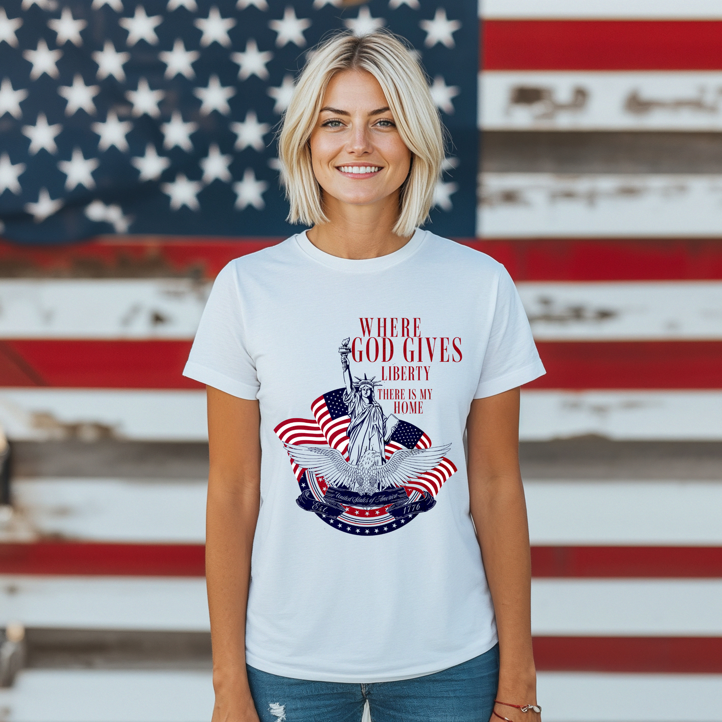 Liberty Graphic Tee - Unisex Soft style T-shirt