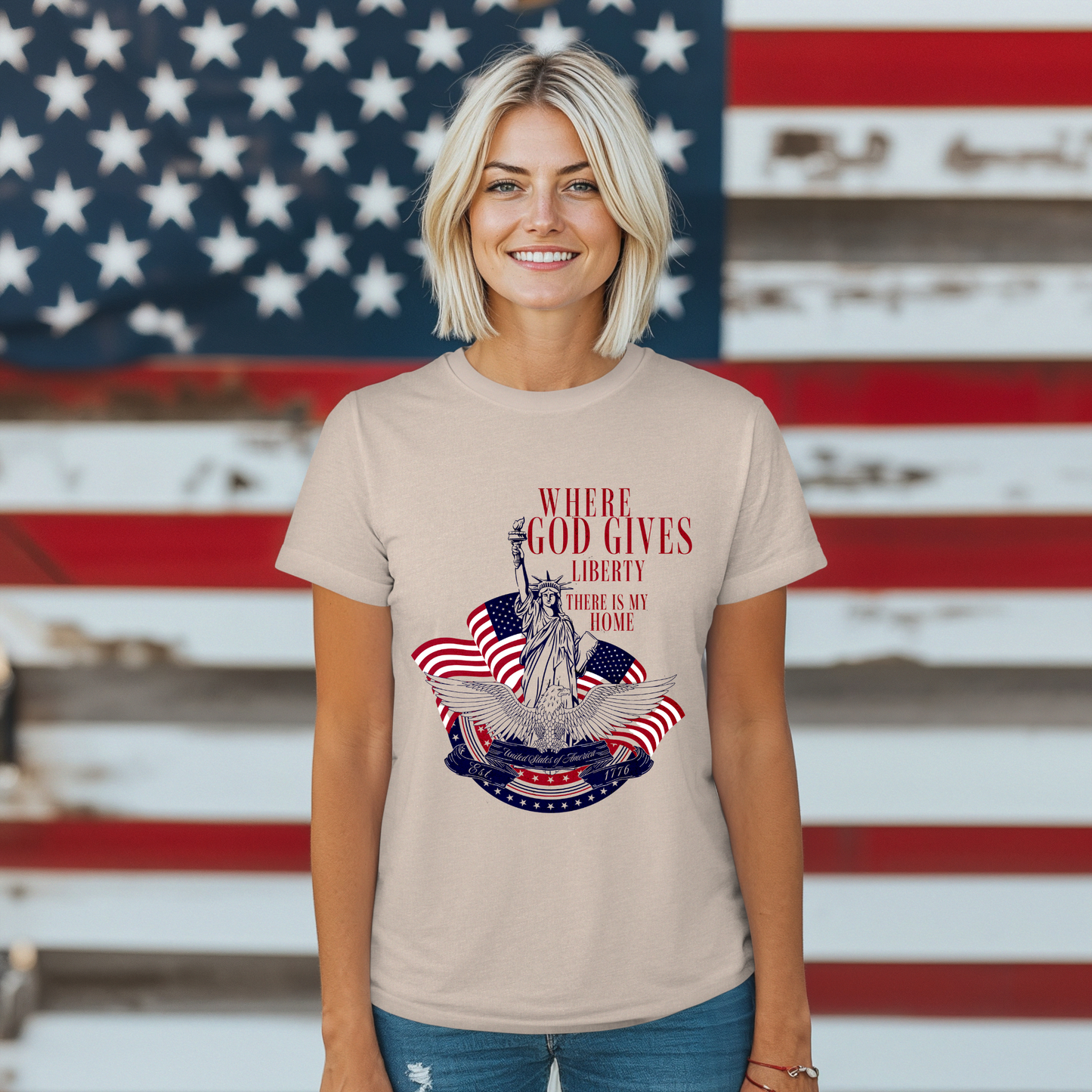 Liberty Graphic Tee - Unisex Soft style T-shirt
