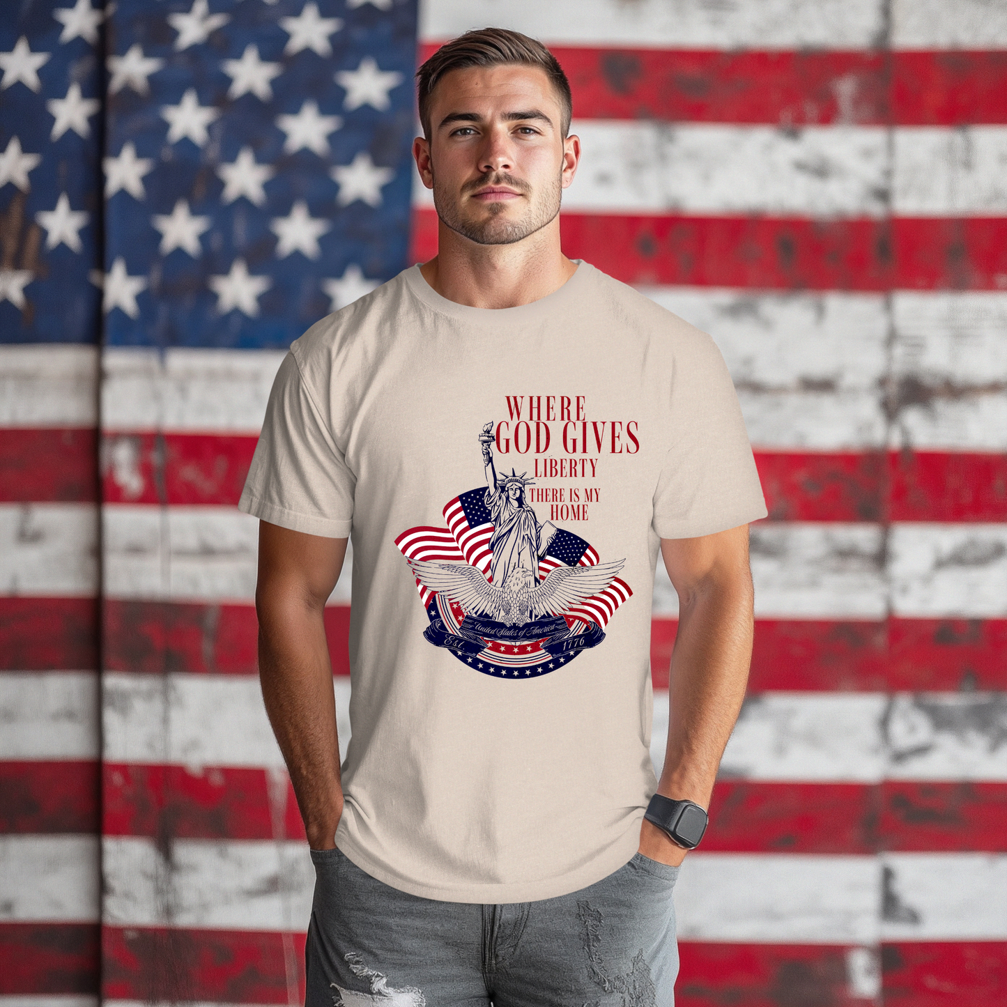 Liberty Graphic Tee - Unisex Soft style T-shirt