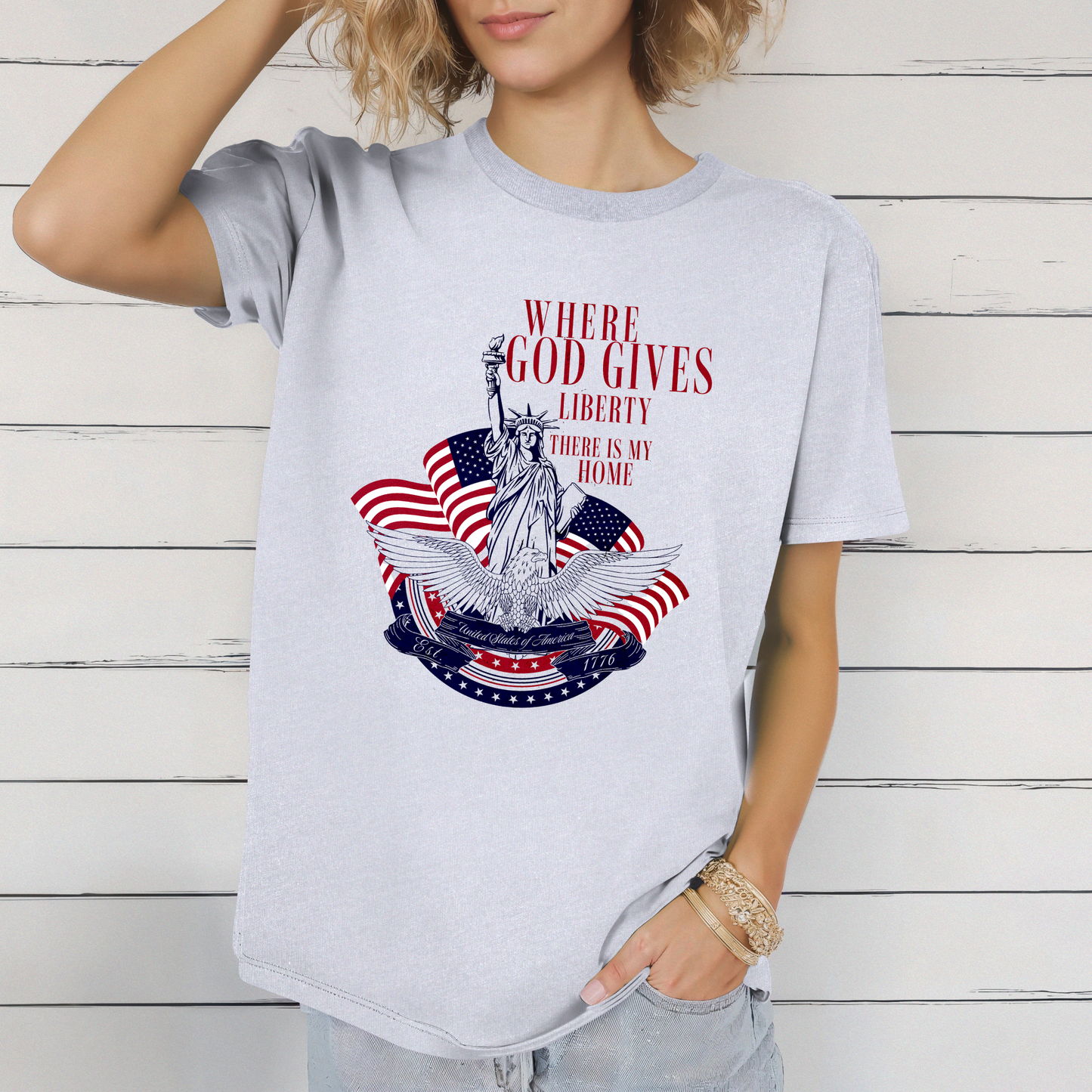 Liberty Graphic Tee - Unisex Soft style T-shirt
