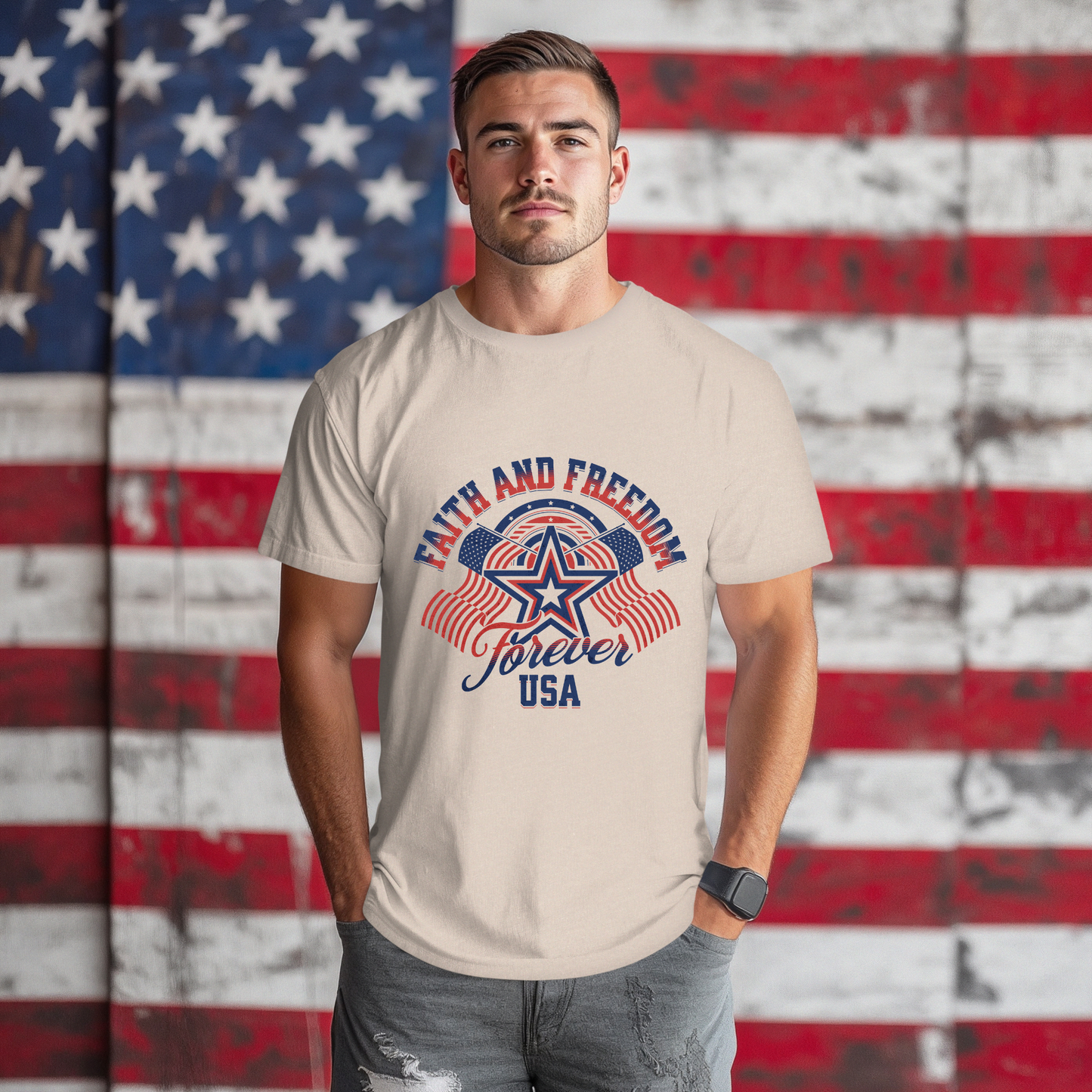 Faith & Freedom Forever USA Unisex T-Shirt