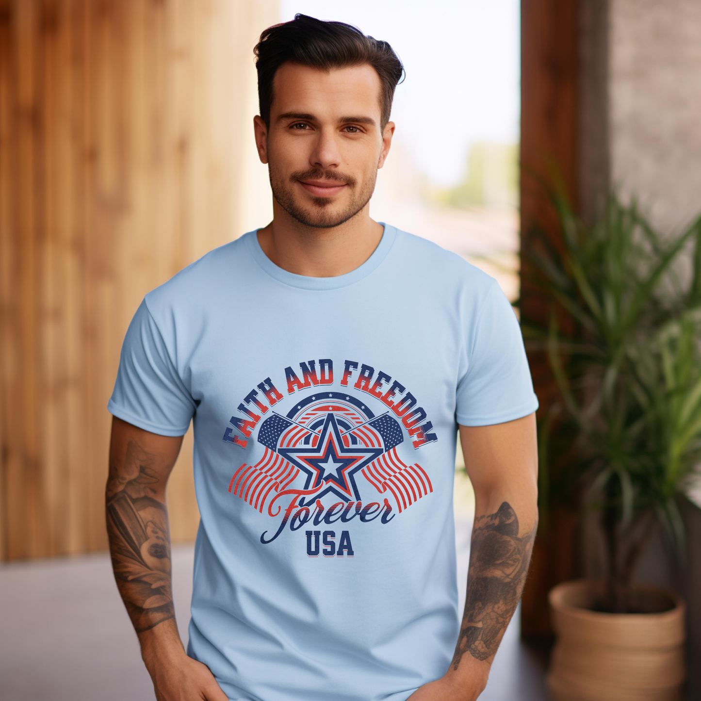 Faith & Freedom Forever USA Unisex T-Shirt