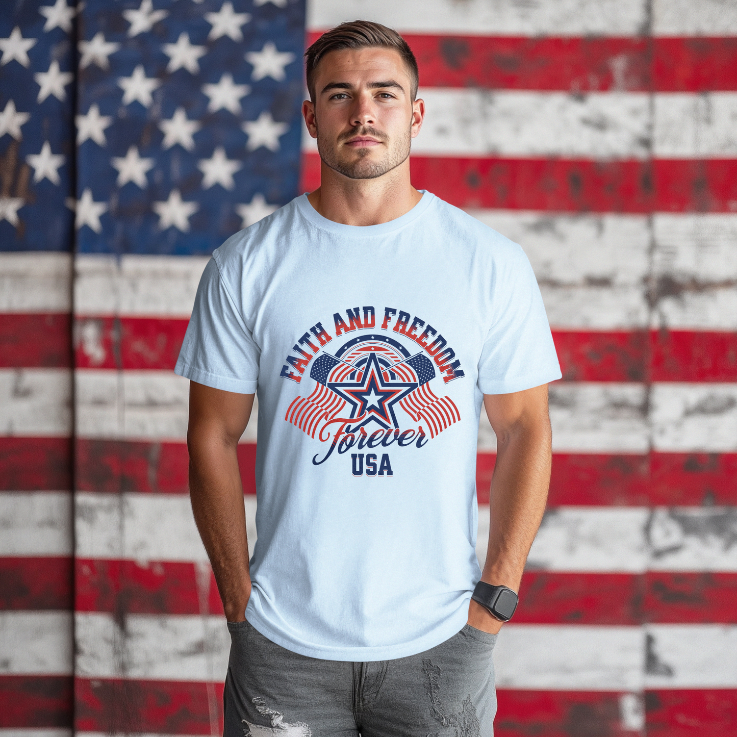 Faith & Freedom Forever USA Unisex T-Shirt