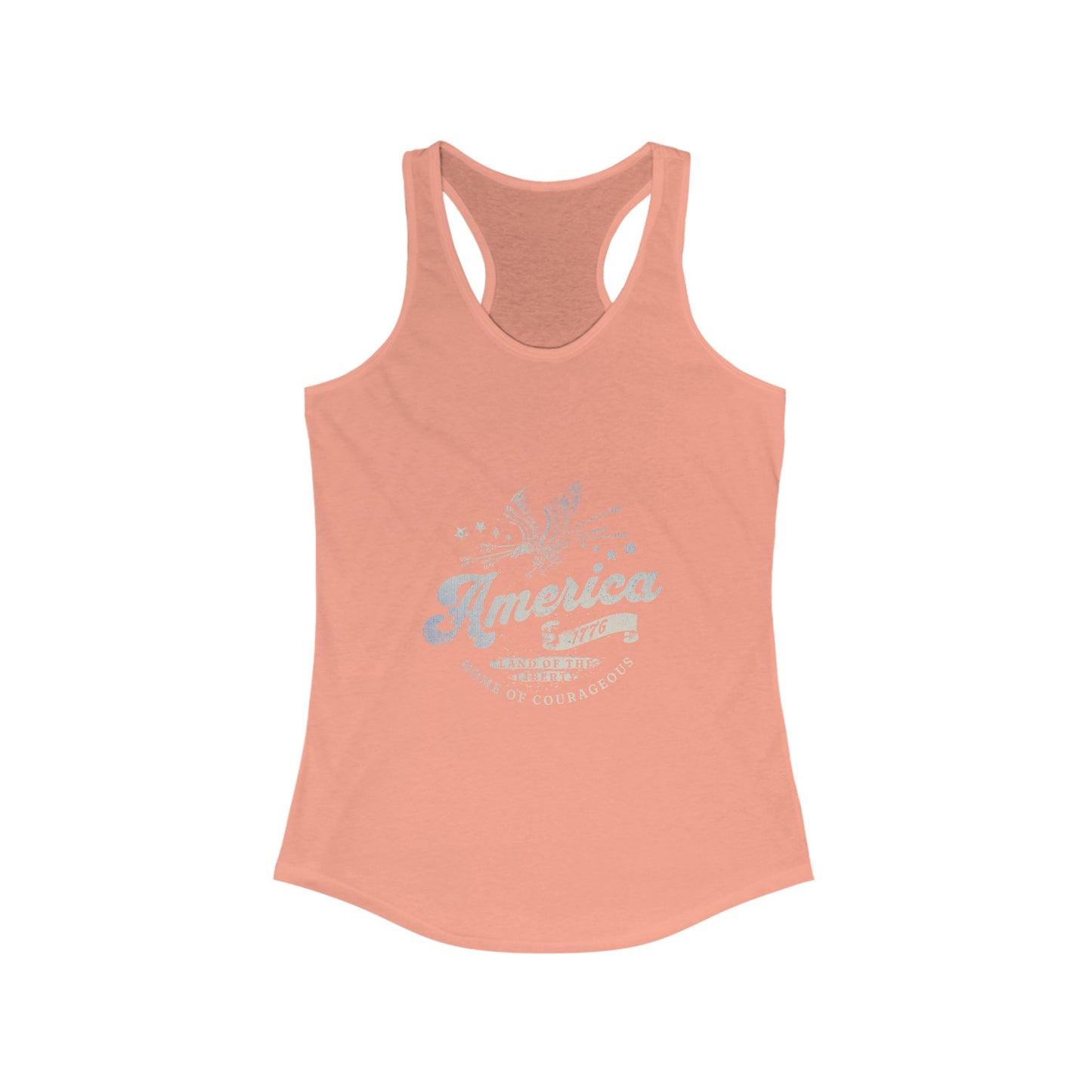 Patriotic America 1776 Women's Racerback Tank Top