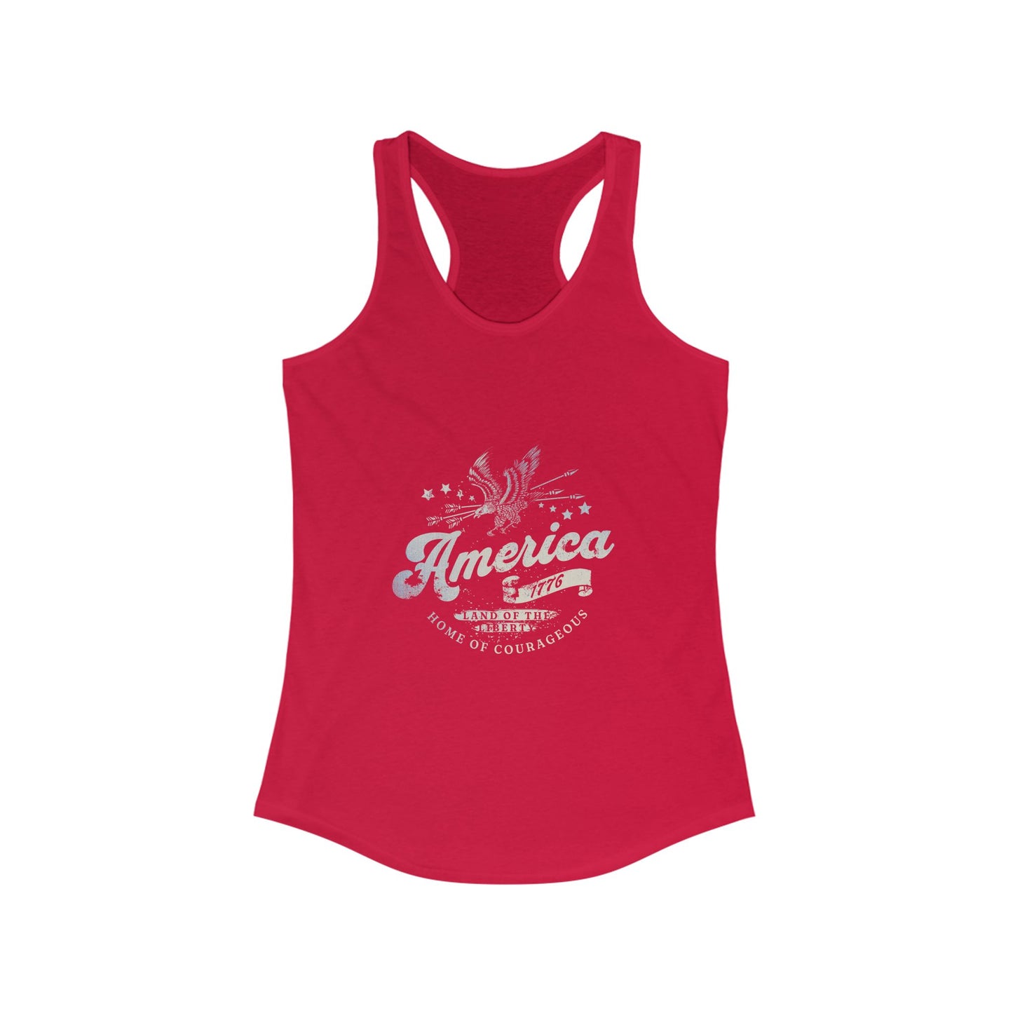 Patriotic America 1776 Women's Racerback Tank Top