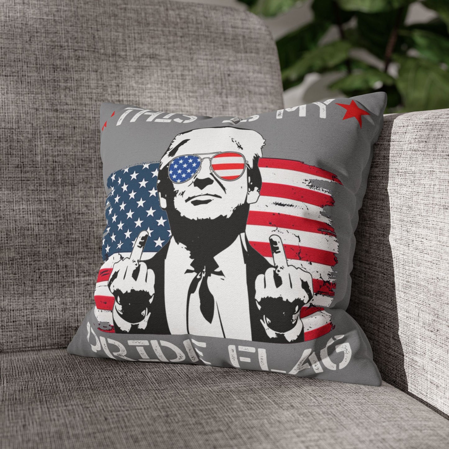 Trump Pillowcase USA Flag Design