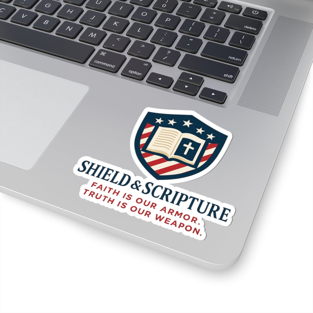 Shield & Scripture Kiss-Cut Stickers