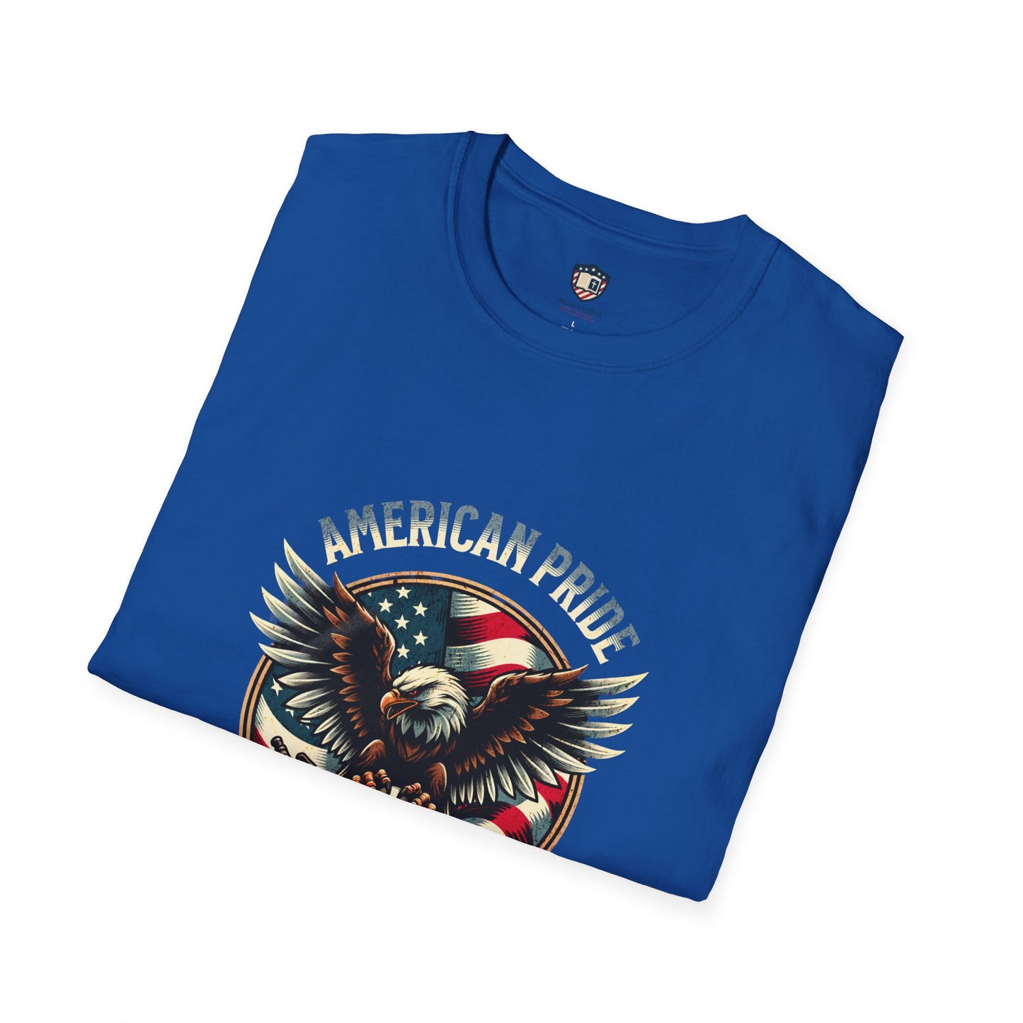 American Pride Eagle -Courage never Retreats Unisex T-Shirt