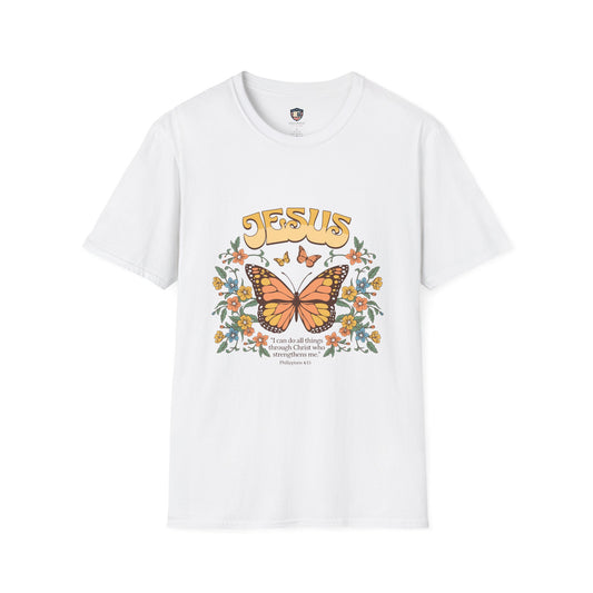 Jesus Butterfly Unisex Soft style T-Shirt