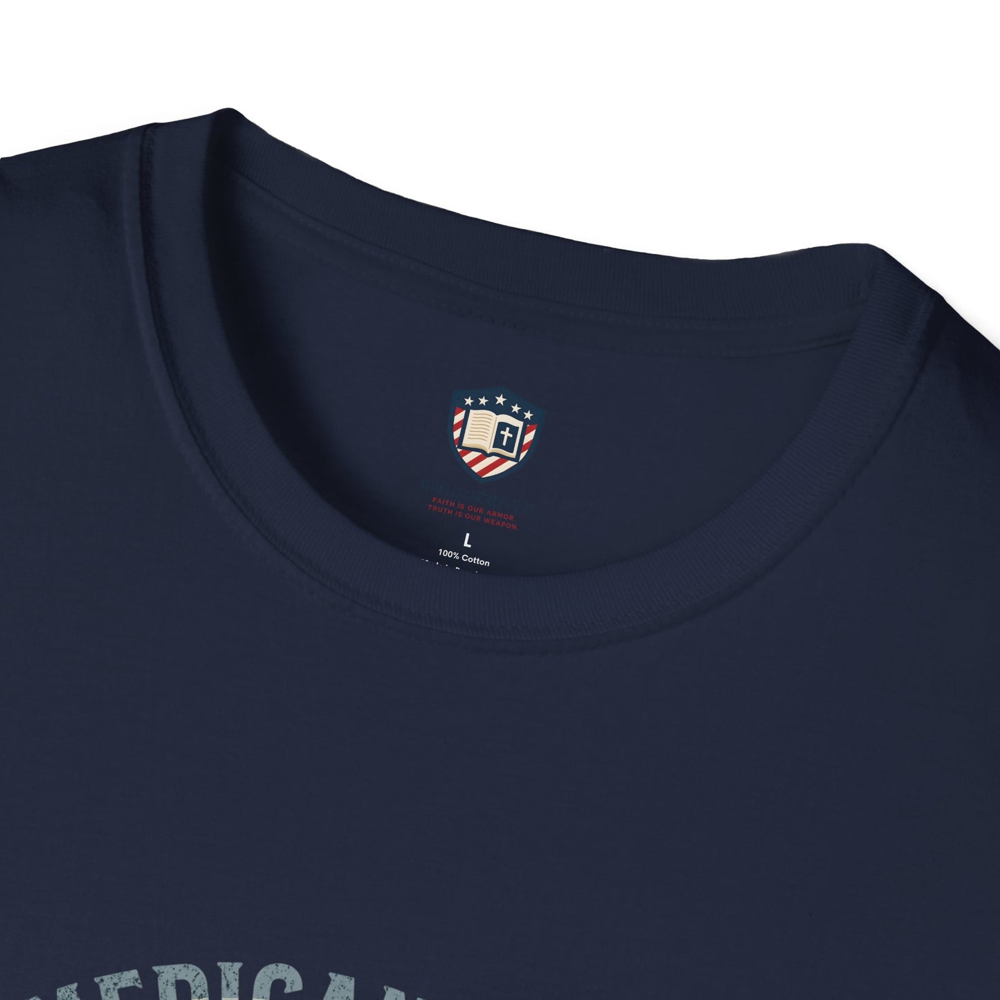 American Pride Eagle -Courage never Retreats Unisex T-Shirt