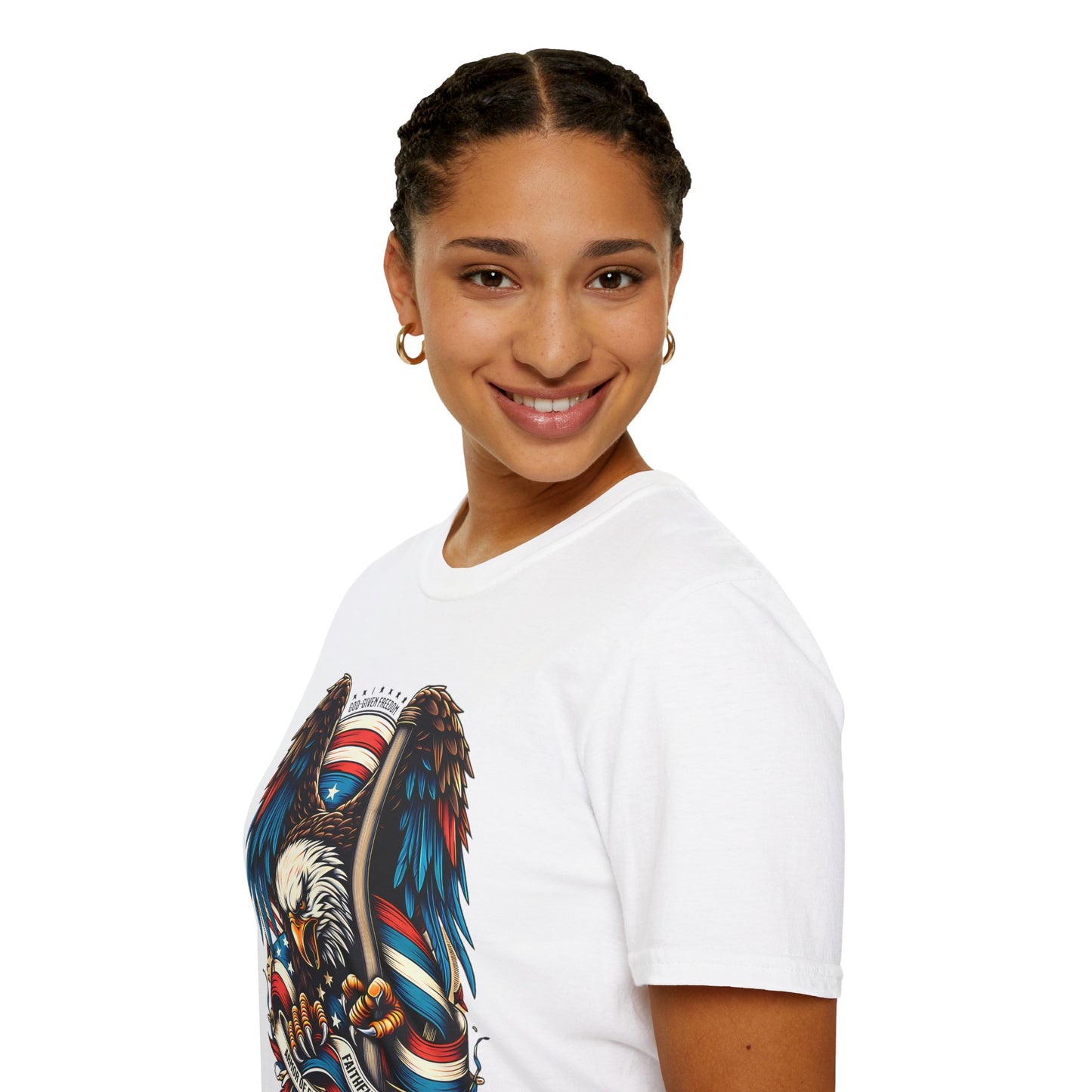 Patriotic Eagle Graphic Unisex T-Shirt