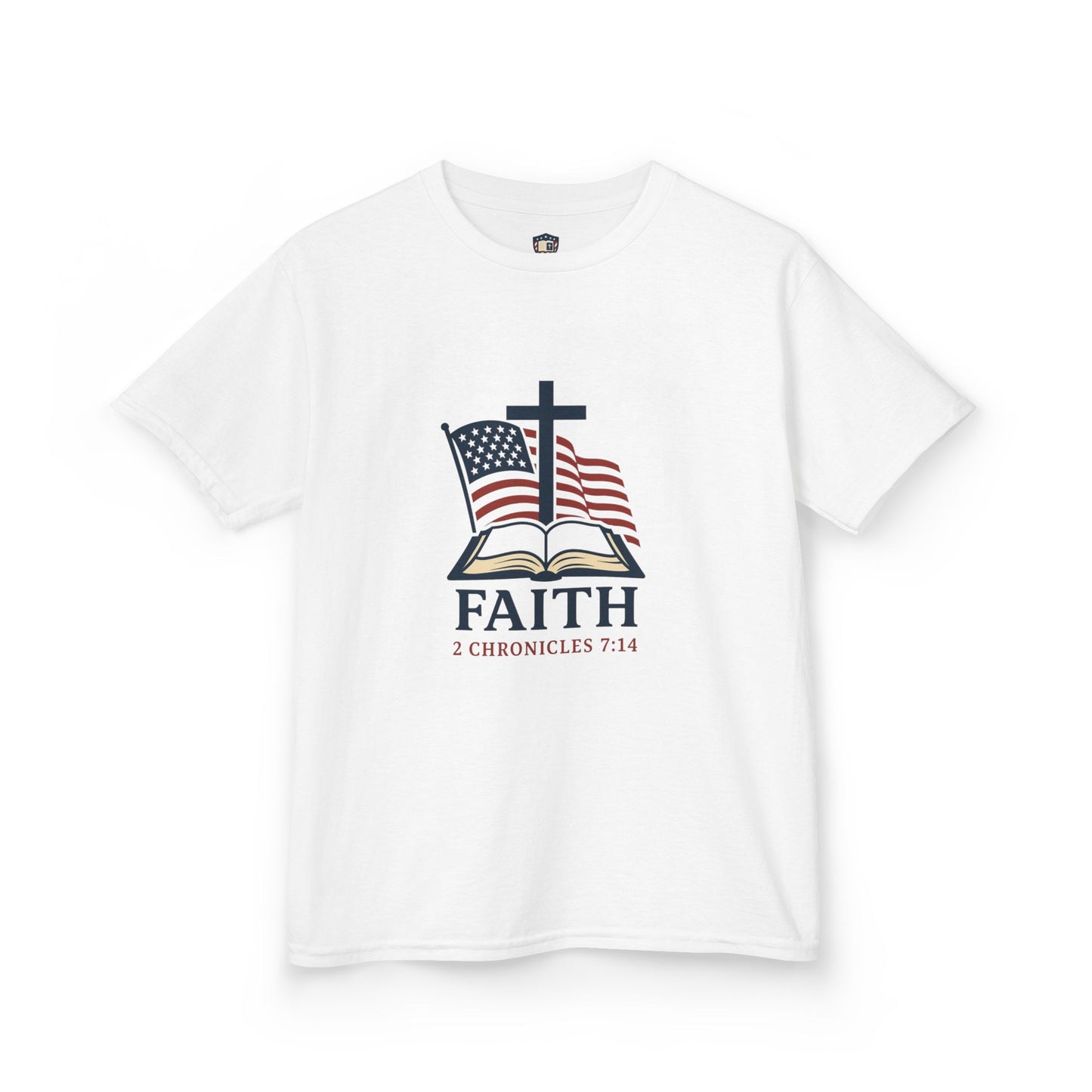 Faith & Freedom 2 Chronicles 7:14 Inspired Christian Kids Shirt