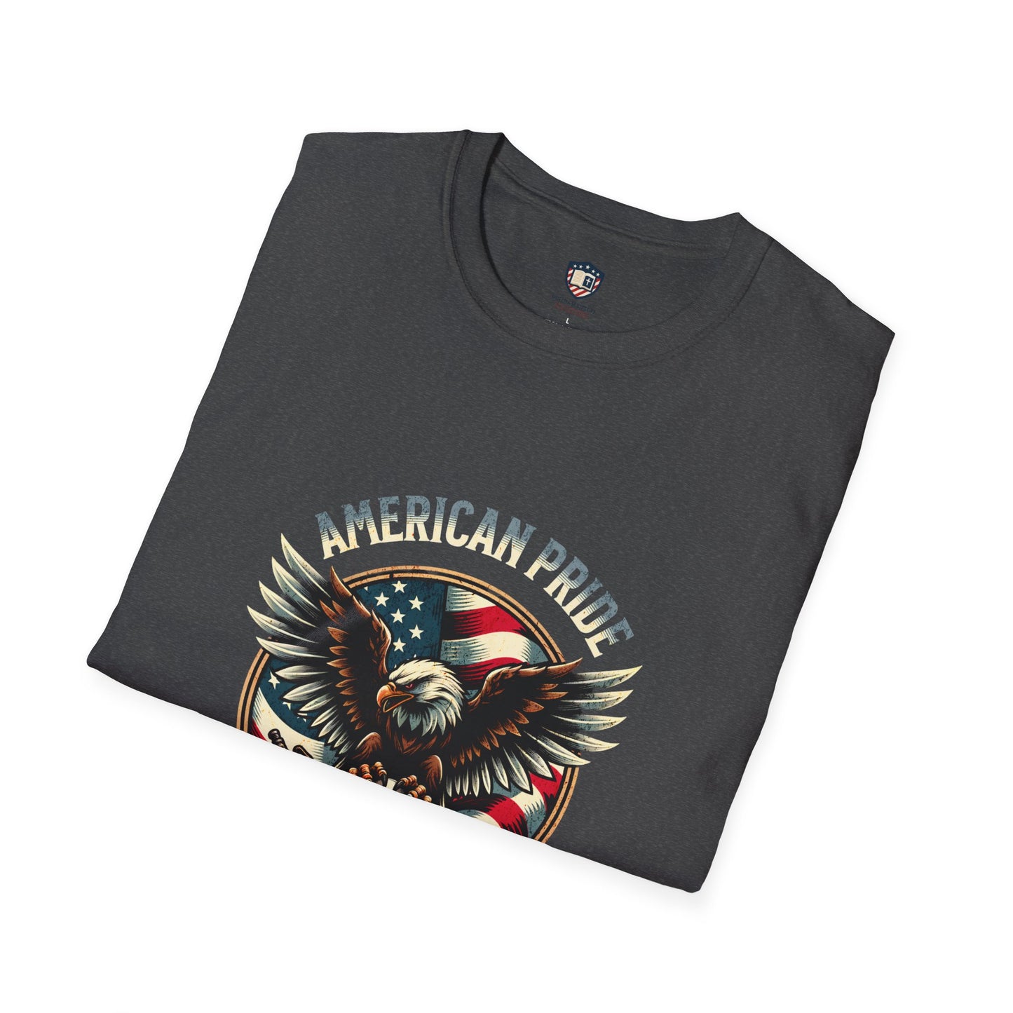 American Pride Eagle -Courage never Retreats Unisex T-Shirt